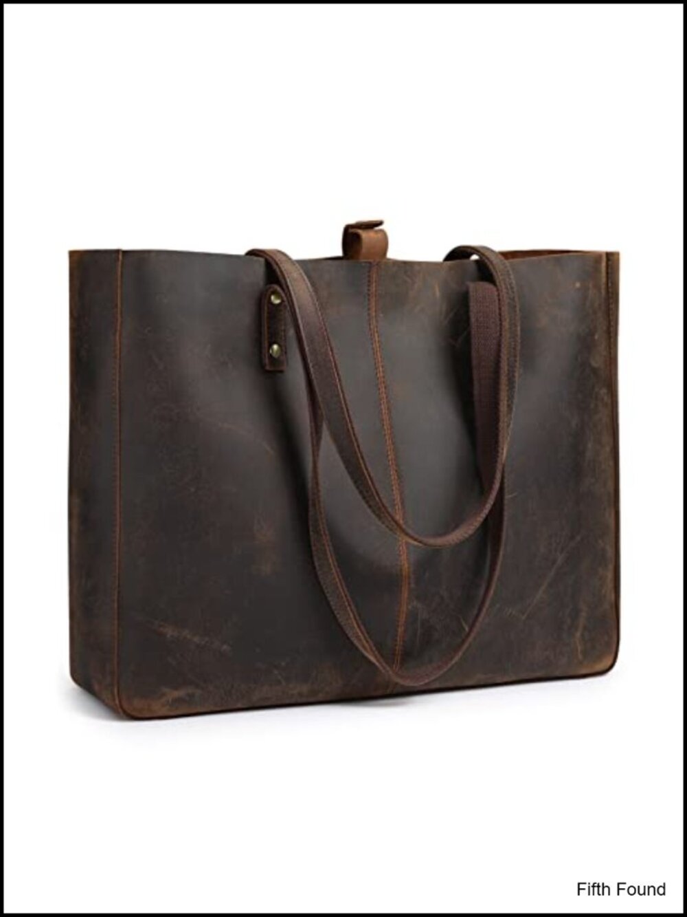 Genuine Leather Shoulder Tote Bag Large Work Handbag Purse